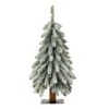 2ft. Pre-Lit Lightly Flocked Artificial Alpine Christmas Tree, Warm White LED Lights -Christmas Designers Store D655064S 1