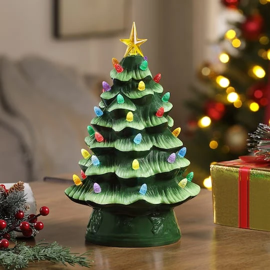 12" Green Nostalgic Christmas Tree 5 12" Green Nostalgic Christmas Tree - Image 3