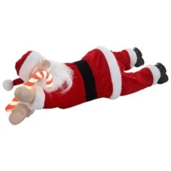 19.5" Lighted Sleeping Santa 14 19.5" Lighted Sleeping Santa -Christmas Designers Store D657868S 4