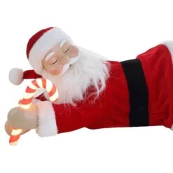 19.5" Lighted Sleeping Santa 15 19.5" Lighted Sleeping Santa -Christmas Designers Store D657868S 5