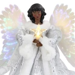 12" Fiber Optic Angel Tree Topper -Christmas Designers Store D657884S 4