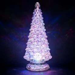 16" Illuminated Kaleidoscope Tree Tabletop Accent -Christmas Designers Store D657888S 2