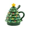 Green Lidded Nostalgic Tree Mug With Spoon