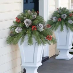 18" Pre-Lit LED Urn Filler -Christmas Designers Store D659647S 3