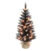 3ft. Pre-Lit Black Pine Artificial Christmas Tree, Clear Incandescent Lights 1 3ft. Pre-Lit Black Pine Artificial Christmas Tree, Clear Incandescent Lights -Christmas Designers Store D659688S 1