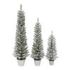 3ft., 4ft., & 5ft. Unlit Flocked Artificial Potted Christmas Trees -Christmas Designers Store D659709S 1