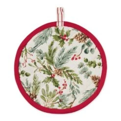 DII® Heritage Holiday Sprigs Oven Mitt & Potholder Set 11 DII® Heritage Holiday Sprigs Oven Mitt & Potholder Set -Christmas Designers Store D660559S 3