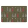 Green Tree Pattern Floor Mat -Christmas Designers Store D662410S 1