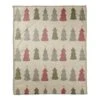 Cream Tree Pattern Coral Fleece Blanket 2 Cream Tree Pattern Coral Fleece Blanket -Christmas Designers Store D662526S 1