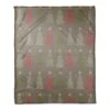 Gray Tree Pattern Coral Fleece Blanket 2 Gray Tree Pattern Coral Fleece Blanket -Christmas Designers Store D662527S 1