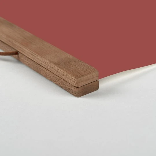 Red Tis The Season Hanging Canvas In Teak Frame 5 Red Tis The Season Hanging Canvas In Teak Frame - Image 3