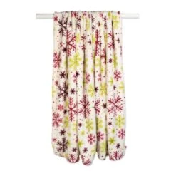 DII® Holiday 2-Pack Snowflake Plush Fleece Blanket -Christmas Designers Store D662962S 3