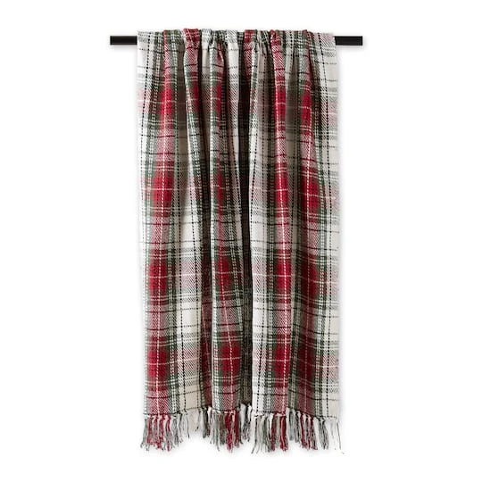 DII® Christmas Plaid Recycled Cotton Throw 5 DII® Christmas Plaid Recycled Cotton Throw - Image 3