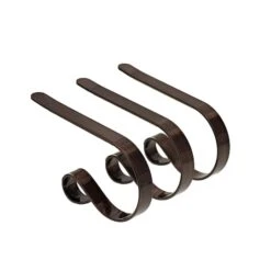 Original MantleClip® Oil-Rubbed Bronze Stocking Holders, 3ct. -Christmas Designers Store D665806S 1 1