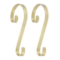 Haute Decor Stocking Scrolls® Glimmer Gold Stocking Holders, 2ct.