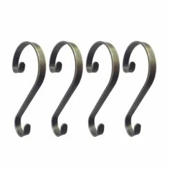 Haute Decor Stocking Scrolls® Weathered Antique Brass Stocking Holders, 4ct.