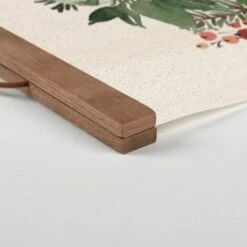 Vintage Santa Teak Hanging Canvas -Christmas Designers Store D673226S 2