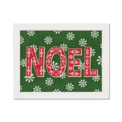 Scandinavian Noel White Framed Print
