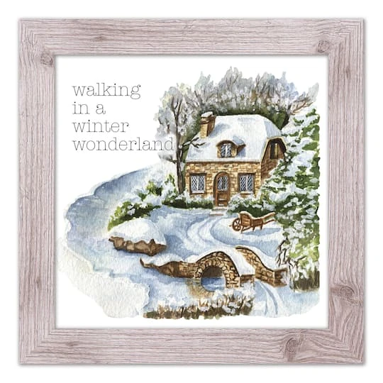 Walking In A Winter Wonderland Western White Framed Print 3 Walking In A Winter Wonderland Western White Framed Print