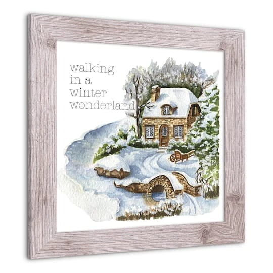 Walking In A Winter Wonderland Western White Framed Print 5 Walking In A Winter Wonderland Western White Framed Print - Image 3