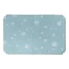 Blue Snowflake Pattern Bath Mat 1 Blue Snowflake Pattern Bath Mat -Christmas Designers Store D673252S 1
