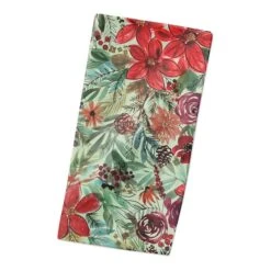 Holiday Blooms Pattern Cotton Twill Napkin -Christmas Designers Store D673267S 2