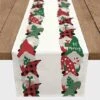 72'' Gnome Pattern Cotton Twill Runner -Christmas Designers Store D673273S 1