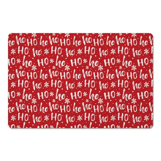 Ho Ho Ho Pattern Floor Mat 4 Ho Ho Ho Pattern Floor Mat - Image 2