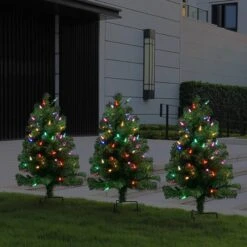 3ct. Pre-Lit Alexa Enabled Pathway Artificial Christmas Tree Set -Christmas Designers Store D674164S 10