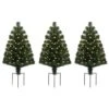 3ct. Pre-Lit Alexa Enabled Pathway Green Artificial Christmas Tree Set -Christmas Designers Store D674165S 1