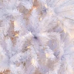 9ft. Pre-Lit White Artificial Christmas Tree, Dual Color® LED Lights -Christmas Designers Store D674402S 14