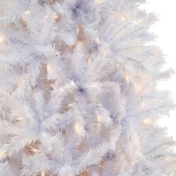 9ft. Pre-Lit White Artificial Christmas Tree, Dual Color® LED Lights -Christmas Designers Store D674402S 16