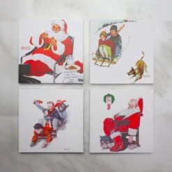 Northlight Norman Rockwell Classic Christmas Scene Canvas Prints Set, 4ct. -Christmas Designers Store D676167S 3