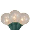 Northlight 20ct. Clear G40 Globe Patio Garden Christmas Light Set With Green Wire -Christmas Designers Store D676187S 1