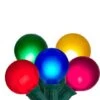 Northlight 15ct. Multi-Color Satin G50 Globe Christmas Light Set With Green Wire 2 Northlight 15ct. Multi-Color Satin G50 Globe Christmas Light Set With Green Wire -Christmas Designers Store D676188S 1