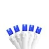 Northlight 100ct. LED Wide Angle Icicle Christmas Lights With White Wire Blue 1 Northlight 100ct. LED Wide Angle Icicle Christmas Lights With White Wire Blue -Christmas Designers Store D676189S 1
