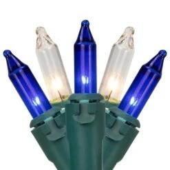Northlight 100ct. Mini Christmas String Lights With Green Wire Blue/Clear -Christmas Designers Store D676192S 11