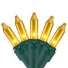 Northlight 100ct. Opaque Gold Mini Christmas Lights Set With Green Wire 2 Northlight 100ct. Opaque Gold Mini Christmas Lights Set With Green Wire -Christmas Designers Store D676198S 1