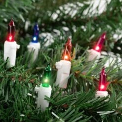 Northlight 50ct. Mini Christmas String Lights With White Wire Multicolor 14 Northlight 50ct. Mini Christmas String Lights With White Wire Multicolor -Christmas Designers Store D676202S 3