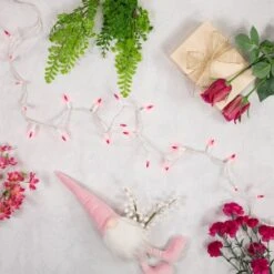 Northlight 50ct. Mini Christmas String Lights With White Wire Pink -Christmas Designers Store D676206S 13