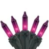 Northlight 50ct. Mini Christmas String Lights With Black Wire Purple 1 Northlight 50ct. Mini Christmas String Lights With Black Wire Purple -Christmas Designers Store D676208S 1