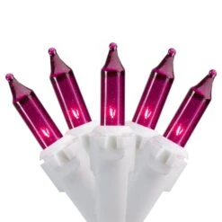 Northlight 50ct. Mini Christmas String Lights With White Wire Purple 12 Northlight 50ct. Mini Christmas String Lights With White Wire Purple -Christmas Designers Store D676209S 1 1