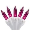 Northlight 50ct. Mini Christmas String Lights With White Wire Purple 2 Northlight 50ct. Mini Christmas String Lights With White Wire Purple -Christmas Designers Store D676209S 1