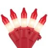 Northlight 50ct. Peppermint Mini Christmas Light Set With Red Wire 1 Northlight 50ct. Peppermint Mini Christmas Light Set With Red Wire -Christmas Designers Store D676211S 1