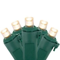 Northlight 100ct. Warm White LED Wide Angle Christmas Lights Set With Green Wire -Christmas Designers Store D676219S 11