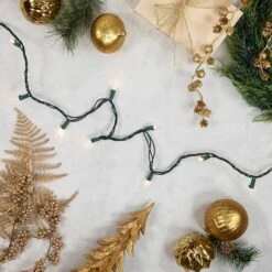 Northlight 100ct. Warm White LED Wide Angle Christmas Lights Set With Green Wire -Christmas Designers Store D676219S 12