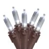 Northlight 35ct. White LED Mini Christmas Lights Set With Brown Wire 2 Northlight 35ct. White LED Mini Christmas Lights Set With Brown Wire -Christmas Designers Store D676225S 1