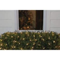 Northlight 4ft. X 6ft. Clear Mini Incandescent Christmas Net Lights With Green Wire -Christmas Designers Store D676226S 2