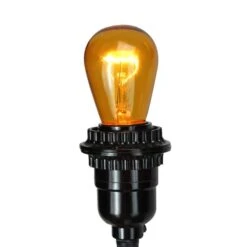 Northlight Transparent Incandescent S14 Replacement Christmas Bulbs, 25ct. Amber 17 Northlight Transparent Incandescent S14 Replacement Christmas Bulbs, 25ct. Amber -Christmas Designers Store D676232S 3