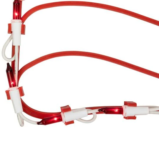 Northlight 3-Piece Lighted Red Bow And Green Swag Christmas Decoration 9 Northlight 3-Piece Lighted Red Bow And Green Swag Christmas Decoration - Image 7